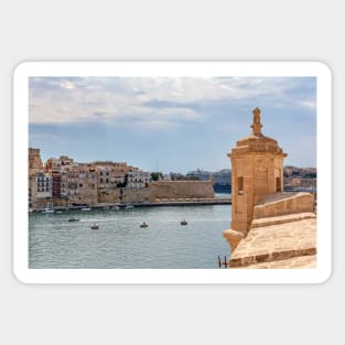 Corner watchtower on Fort Saint Angelo in Birgu Sticker